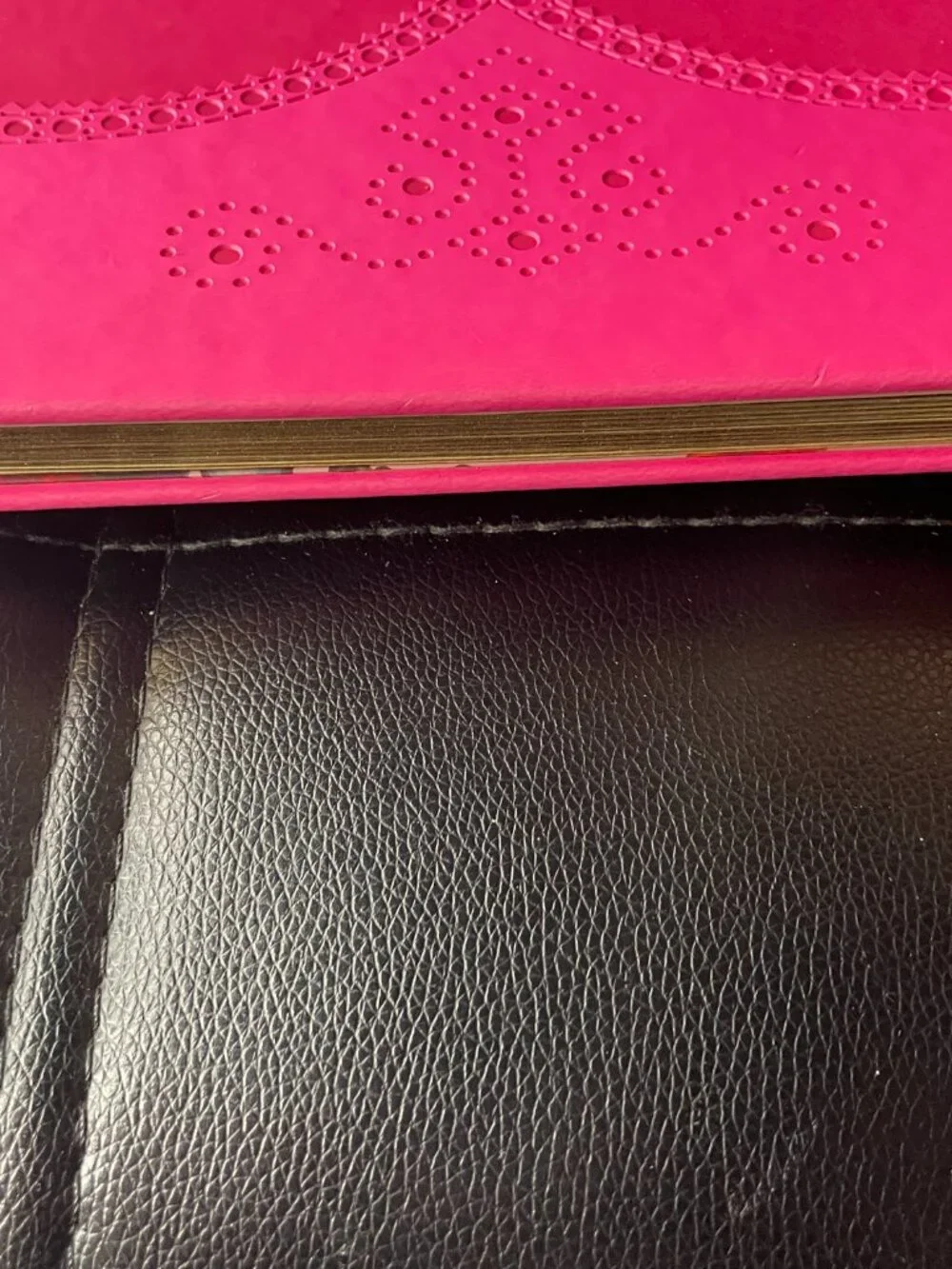 neon pink Ted Baker notebook